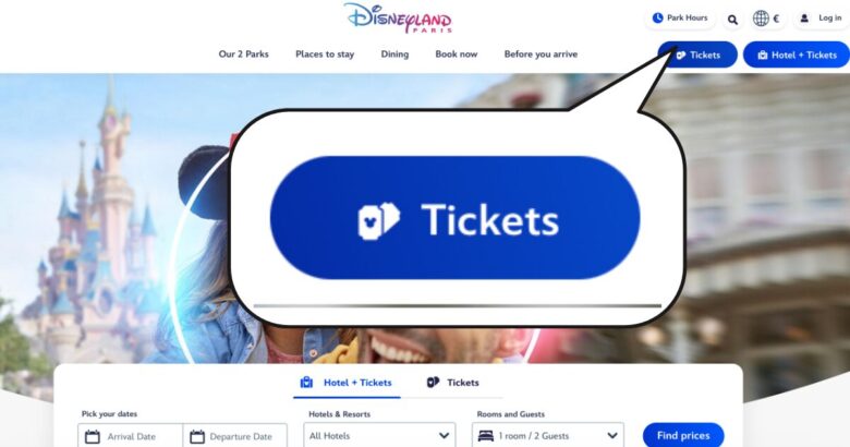 ディズニーランドパリチケット